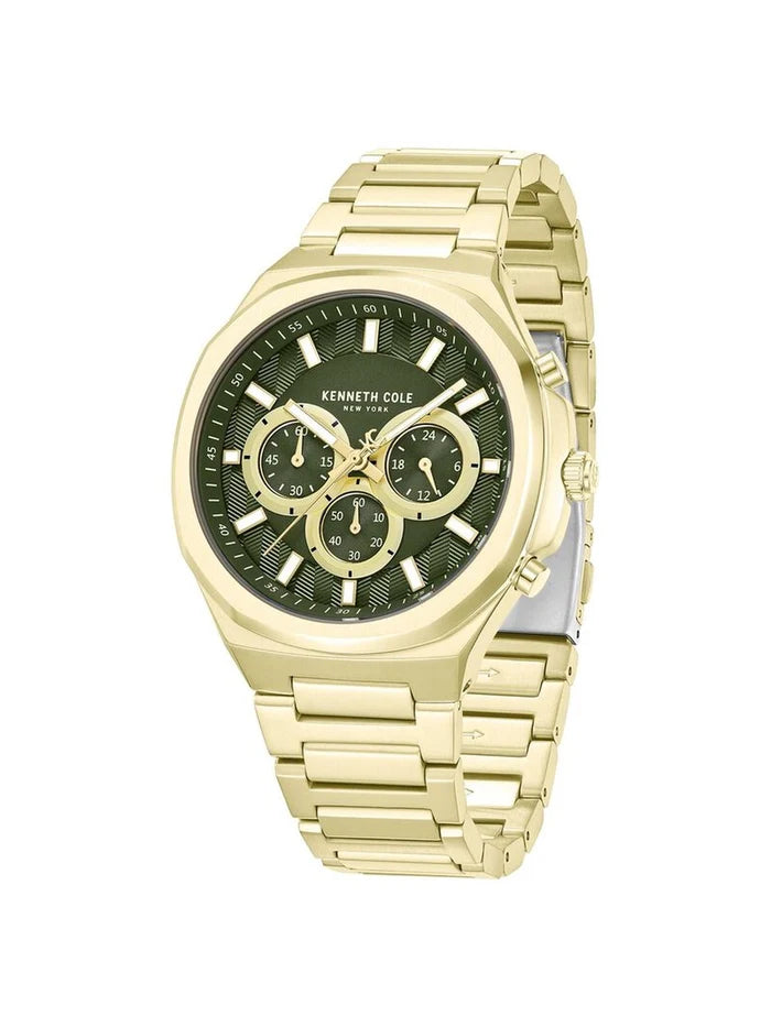 Kenneth Cole Round Green Dial Analog Watch - KCWGI2104905MNW
