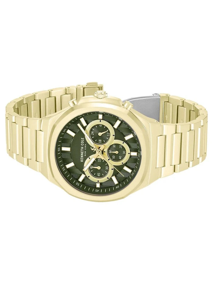 Kenneth Cole Round Green Dial Analog Watch - KCWGI2104905MNW