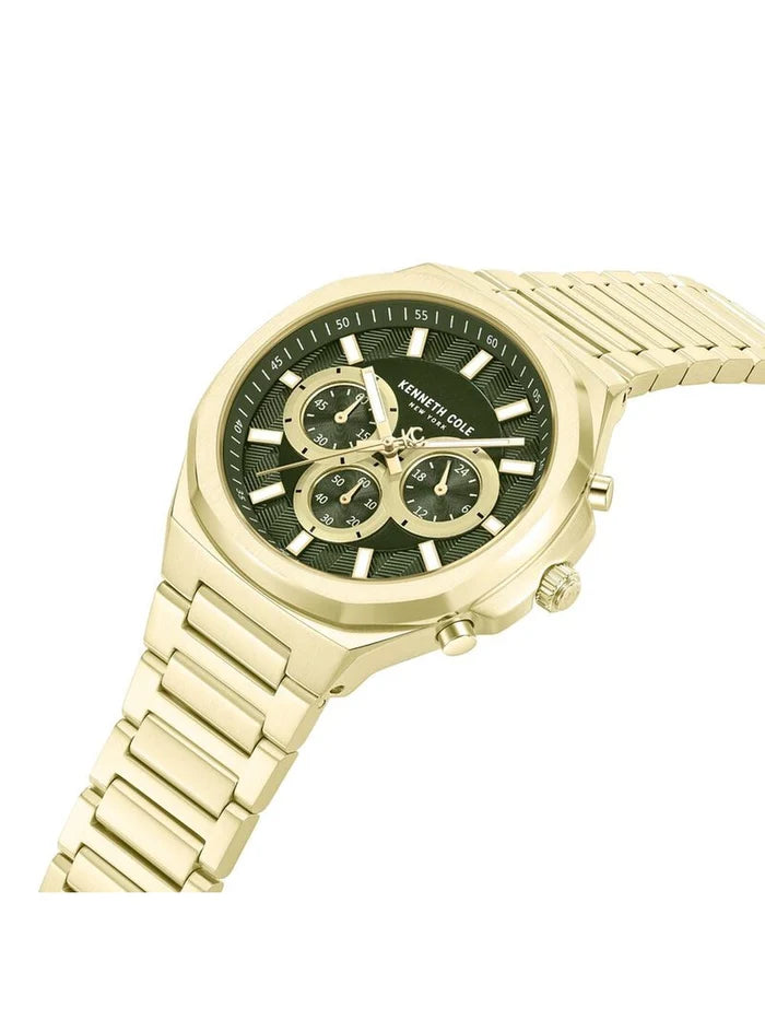 Kenneth Cole Round Green Dial Analog Watch - KCWGI2104905MNW