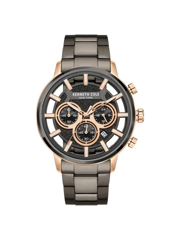 Kenneth Cole Round Grey Dial Analog Watch - NTKCWGI2105202MN