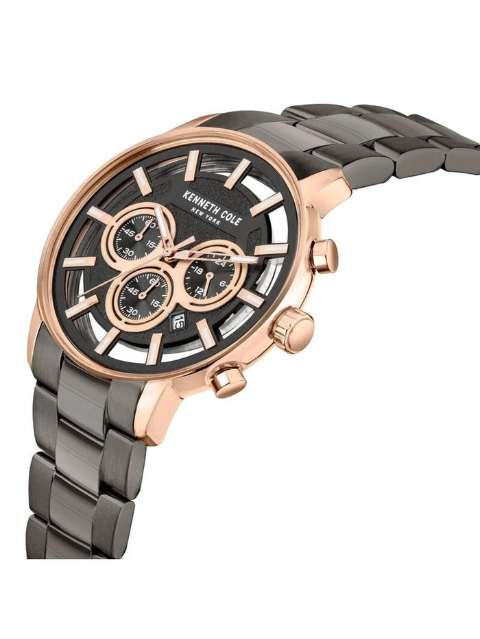Kenneth Cole Round Grey Dial Analog Watch - NTKCWGI2105202MN