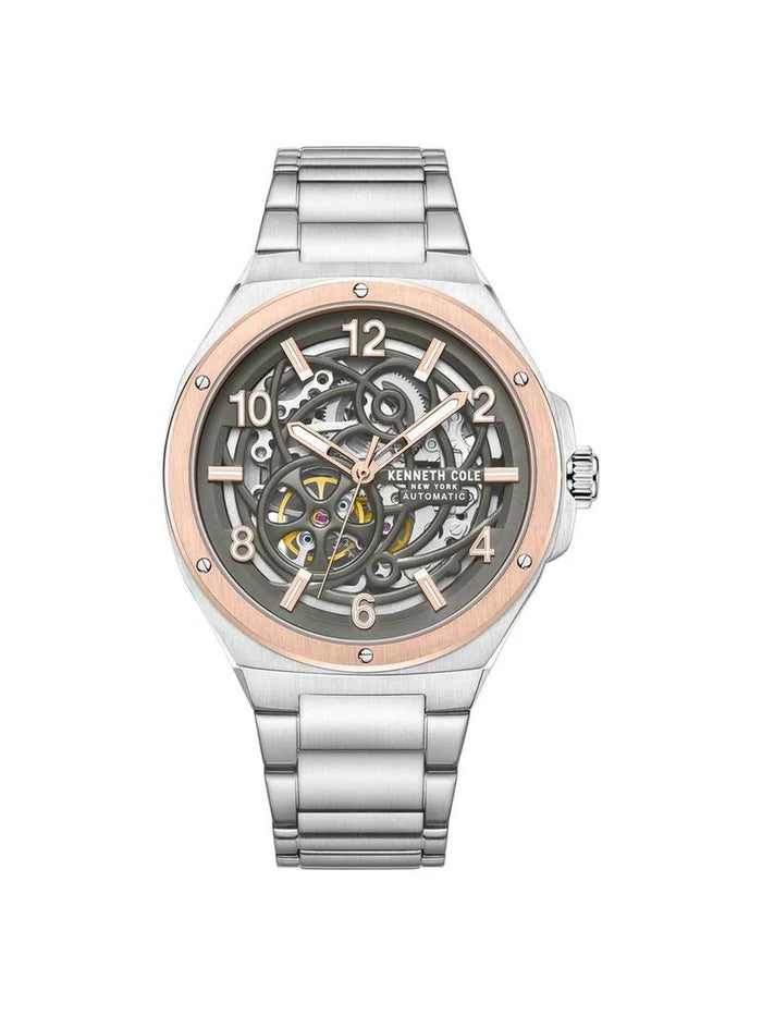 Kenneth Cole Round Grey Dial Analog Watch - NTKCWGY0046303MN