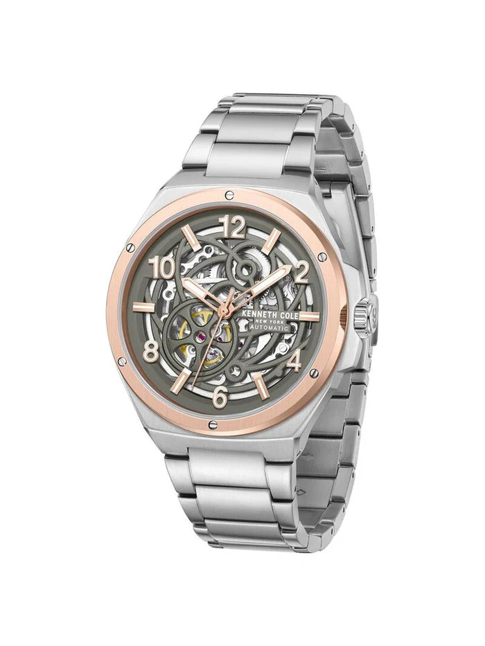 Kenneth Cole Round Grey Dial Analog Watch - NTKCWGY0046303MN