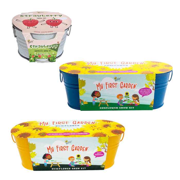 Kids Gardening Bundle | Flower and Fruit Kits