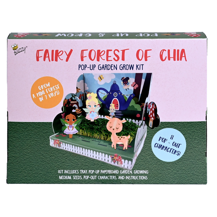 Kids Interactive Chia Grow Kit | Fairy & Woodland Characters