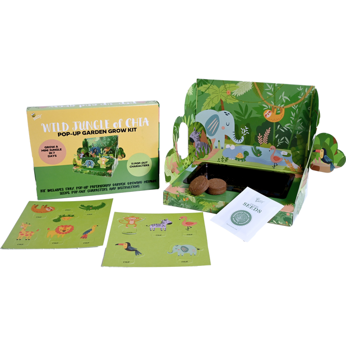 Kids Interactive Chia Grow Kit | Jungle Characters