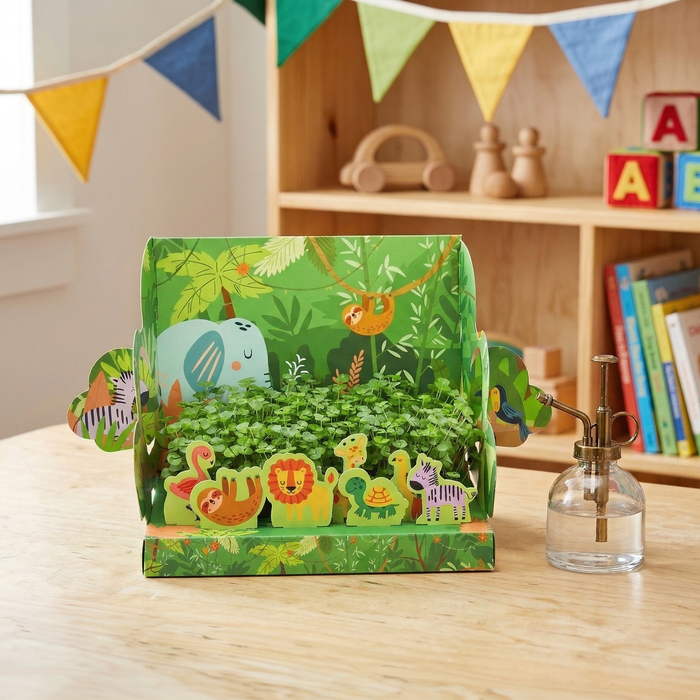 Kids Interactive Chia Grow Kit | Jungle Characters