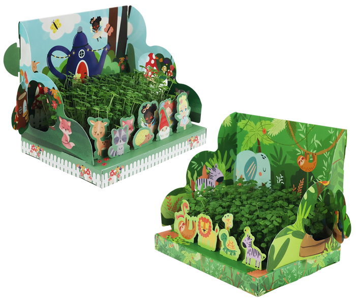 Kids Interactive Chia Grow Kits | Fairy & Jungle (2 Pack)