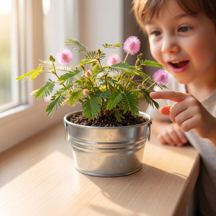 Kids Mini Basin Grow Kit Trio | Cactus, Strawberry & Sensitive Plant (3 Pack)