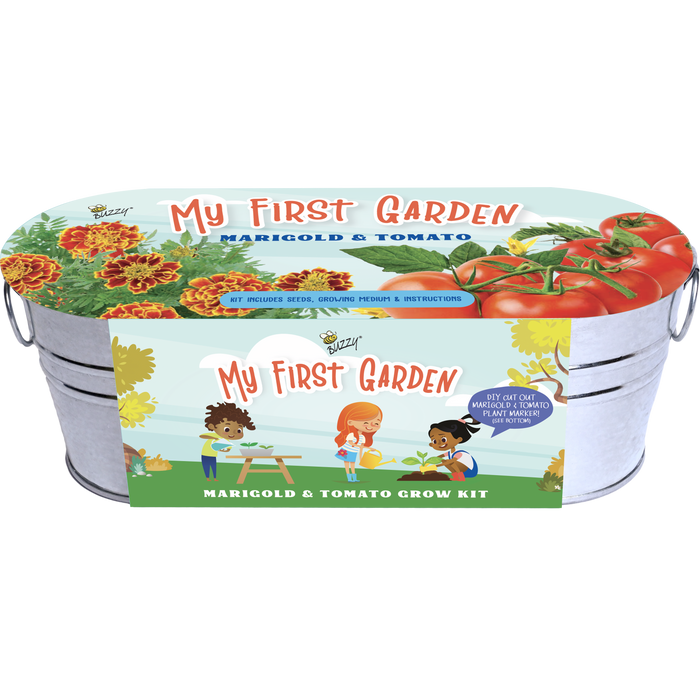 Kids My First Garden Grow Kit | Tomato & Marigold