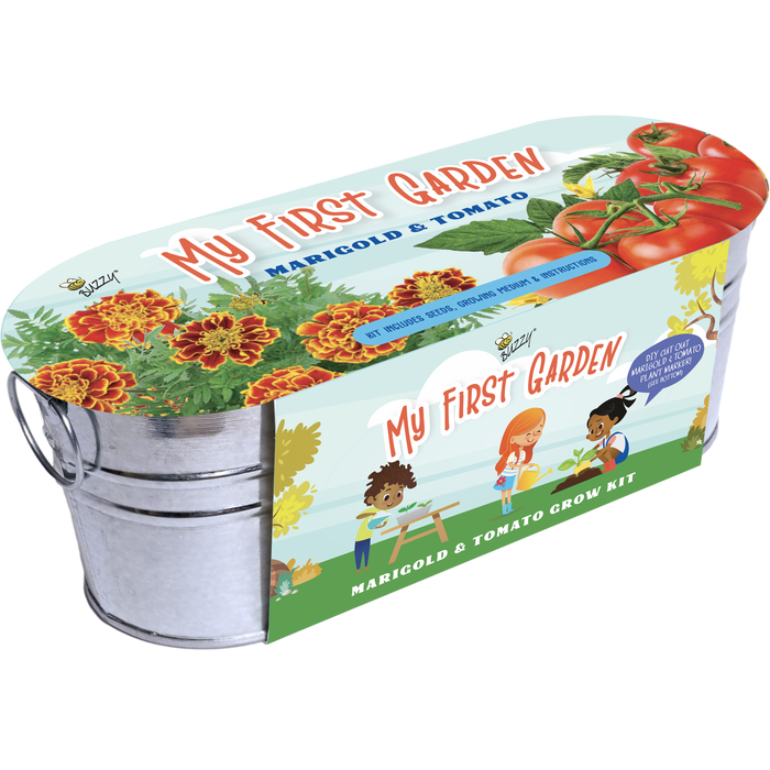 Kids My First Garden Grow Kit | Tomato & Marigold