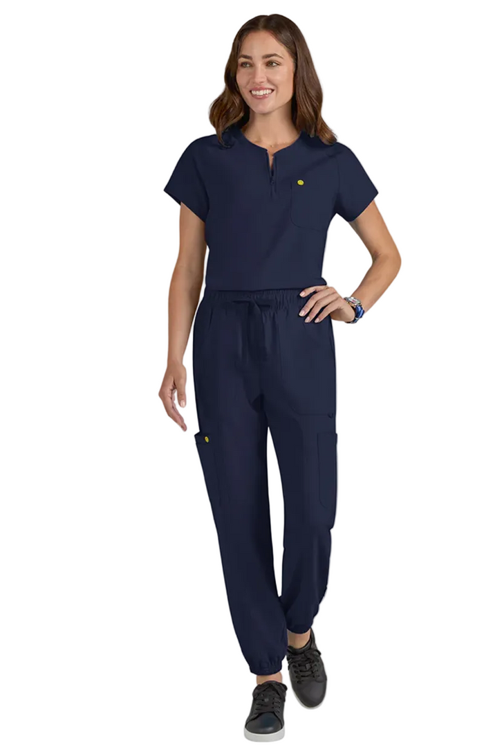 koi™ Women's Smiley World 7 Pocket Jogger