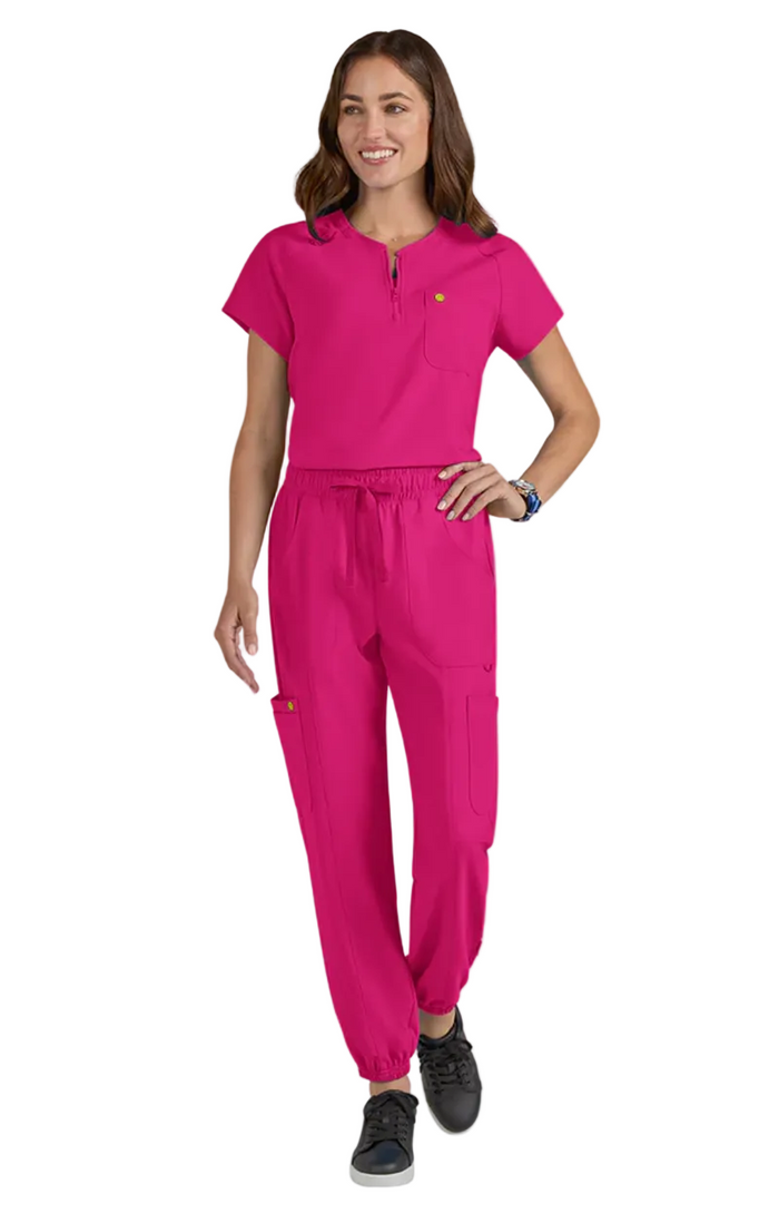 koi™ Women's Smiley World 7 Pocket Jogger