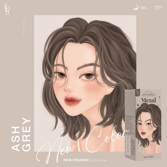 Kota Cosmetics Hair Color Cream Metal - Ash grey 200ml