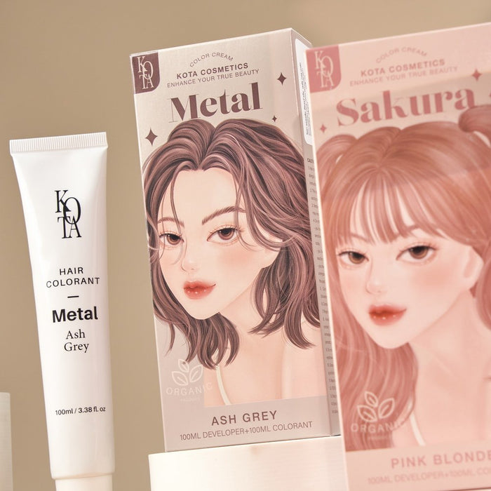 Kota Cosmetics Hair Color Cream Metal - Ash grey 200ml