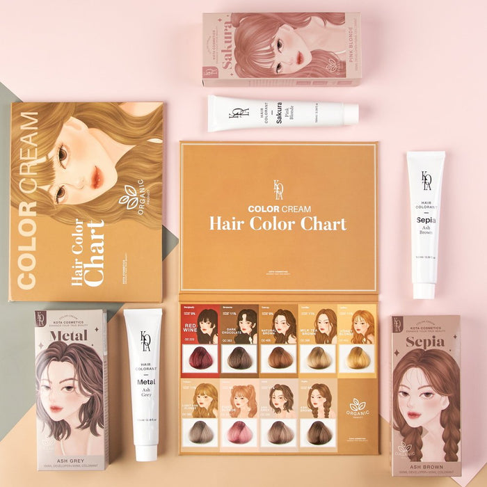 Kota Cosmetics Hair Color Cream Metal - Ash grey 200ml