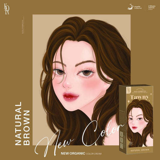 Kota Cosmetics Hair Color Cream Tawny - Natural Brown 200ml