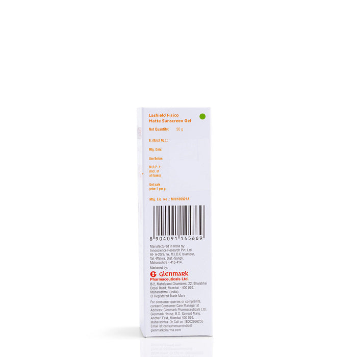 La Shield Fisico Matte Sunscreen Gel SPF 50+ PA+++