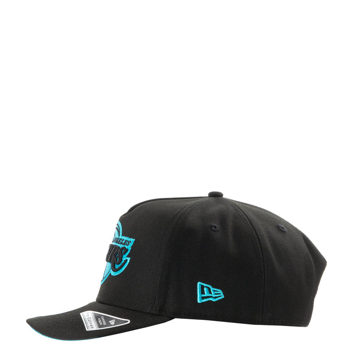 Black cap with turquoise side Lakers logo and New Era flag