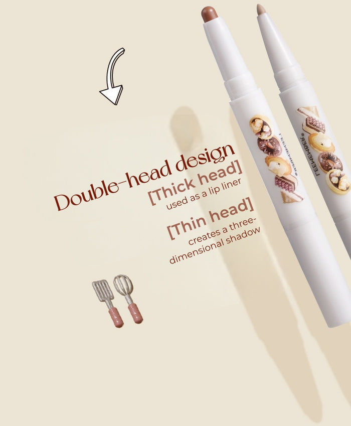 LEEMEMBER Bear Bakery Collection Double-head Lip Liner Pen T5449