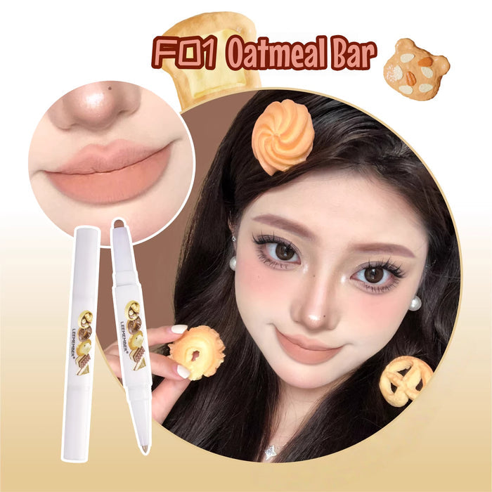 LEEMEMBER Bear Bakery Collection Double-head Lip Liner Pen T5449
