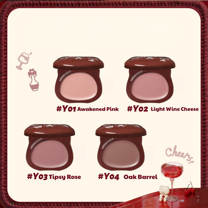LEEMEMBER Red Wine Series Matte Blusher & Lipstick Multi-use Cream T5448