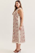 Entro leopard knit dress featuring a stylish animal print and a comfortable fit, perfect for casual or dressy occasions.
