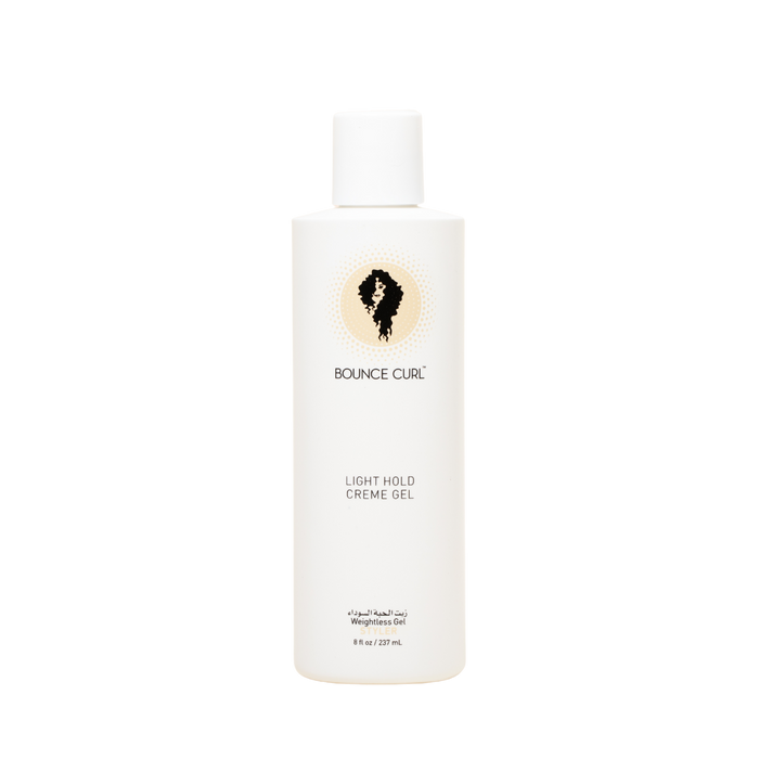 Bounce Curl Light Hold Creme Gel bottle on a white background