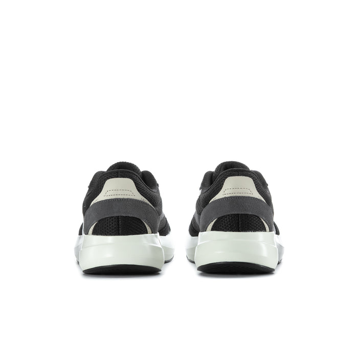 Lightshift men's sneakers, heel view with black upper and light sole