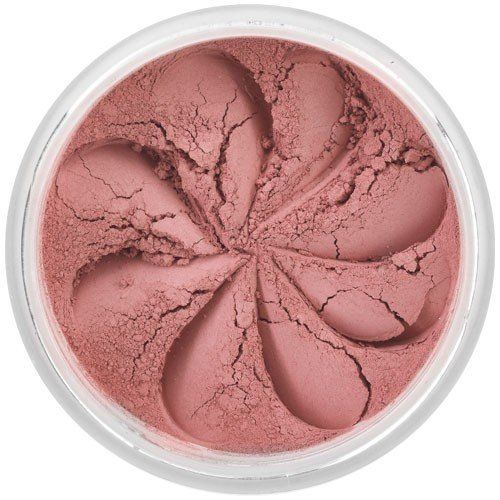Lily Lolo Flushed Blush: Deep and dusky rose pink blush, perfect for all skin tones, with a matte finish. Gluten free. GMO Free. Cruelty Free. Non Vegan.