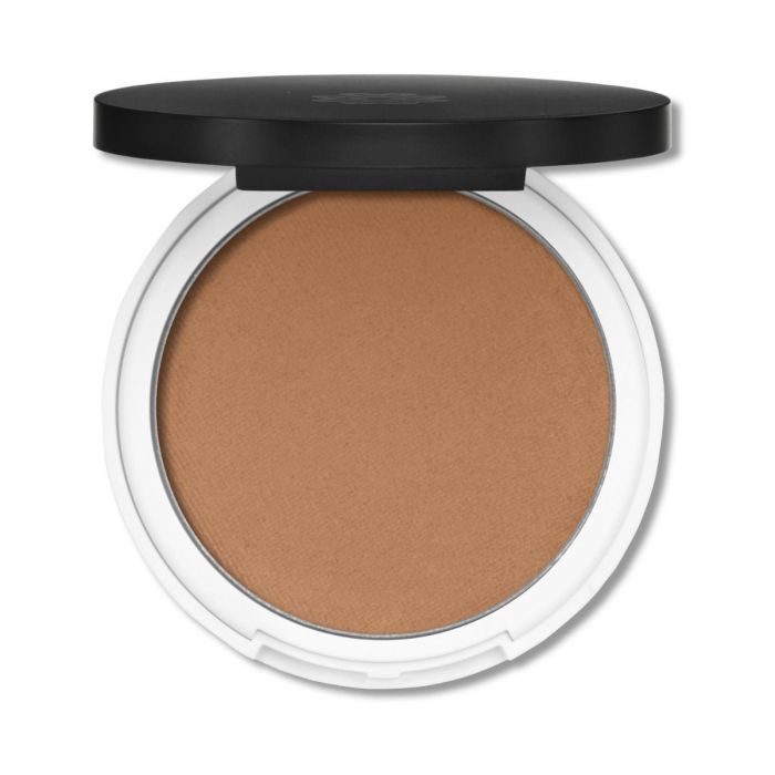 Lily Lolo Miami Beach Pressed Bronzer open compact — matte light tan mineral bronzer no shimmer