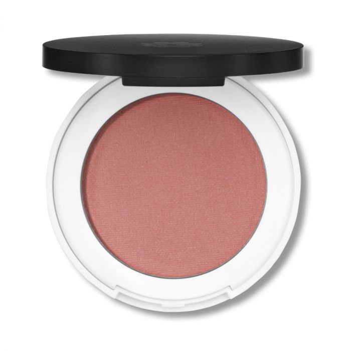 Lily Lolo Pressed Blush Burst Your Bubble open pan — matte bubblegum pink pressed blush no shimmer mineral