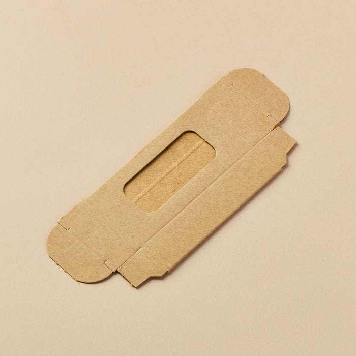 Lip Tube Box (Holds 2 Tubes) - KRAFT COLOR - close-up