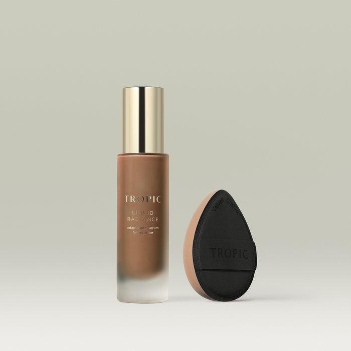 Shade 10 (Deep with warm golden undertones) / Foundation & Velvet Cushion