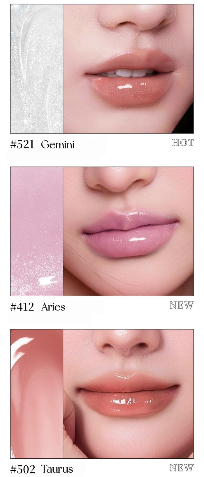 Lishu Constellation Collection Moist Glossy Lip Gloss T5650