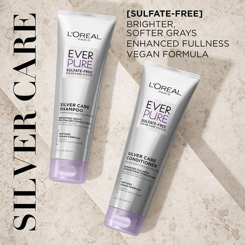 LOREAL PARIS Ever Pure Silver Care Shampoo شامبو لوريال باريس للعناية بالشعر الرمادي والأشقر