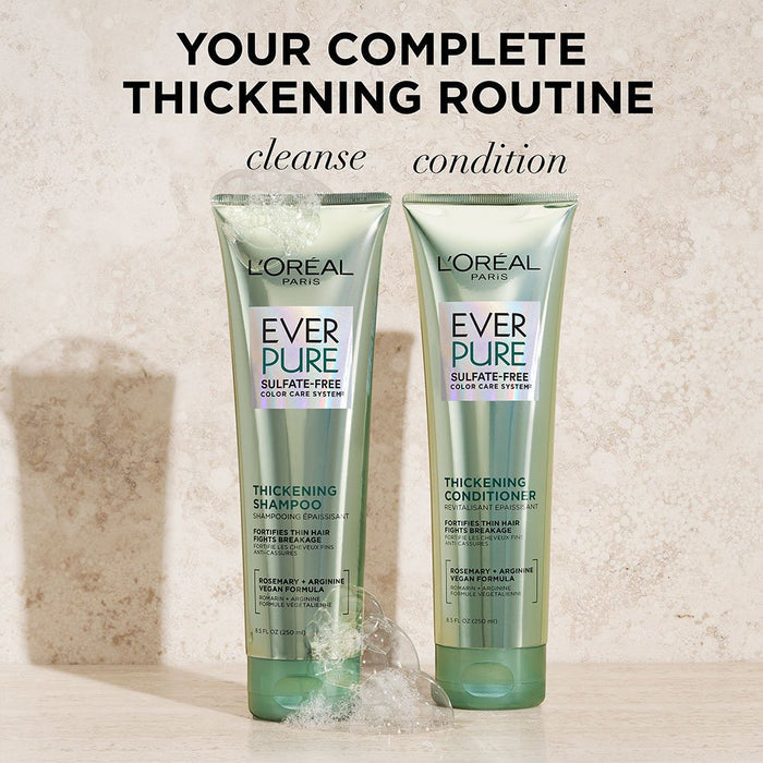 LOREAL PARIS EverStrong Thickening Sulfate Free Shampoo for Thin Hair شامبو لوريال باريس لتقوية وتكثيف الشعر الخفيف