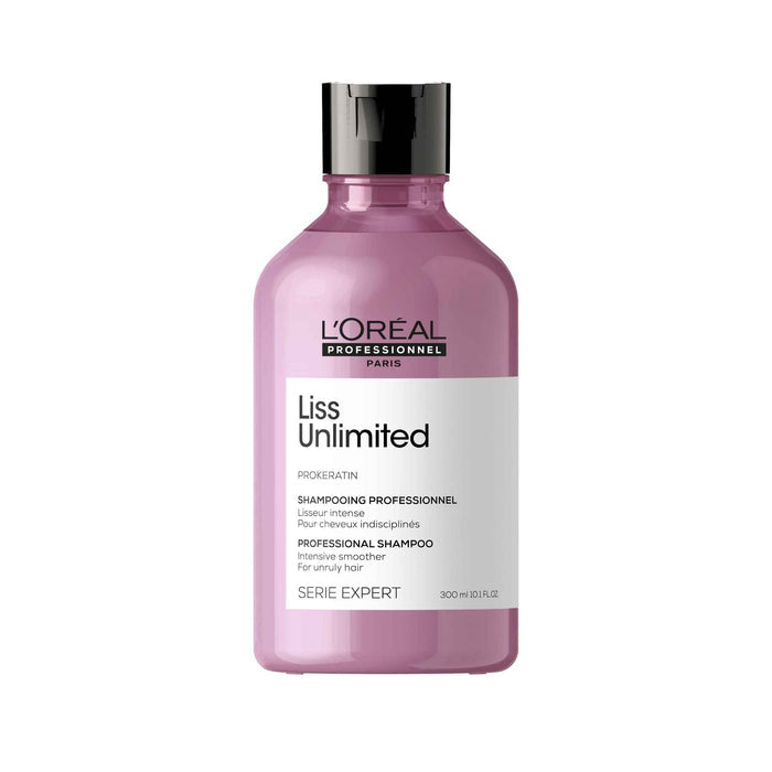 L'Oréal Professionnel Liss Unlimited Shampoo, Upto 96 hours of frizz control, With Pro-Keratin (300ml)