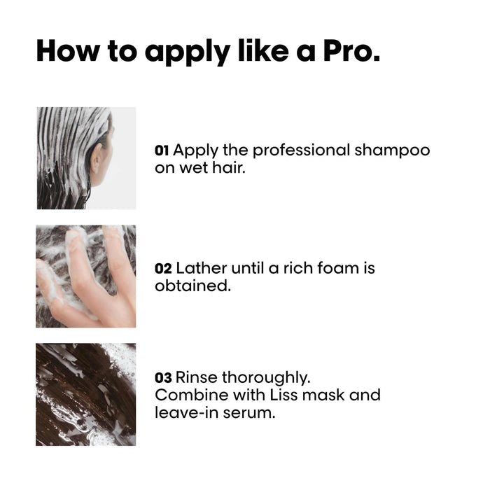 L'Oréal Professionnel Liss Unlimited Shampoo, Upto 96 hours of frizz control, With Pro-Keratin (300ml)