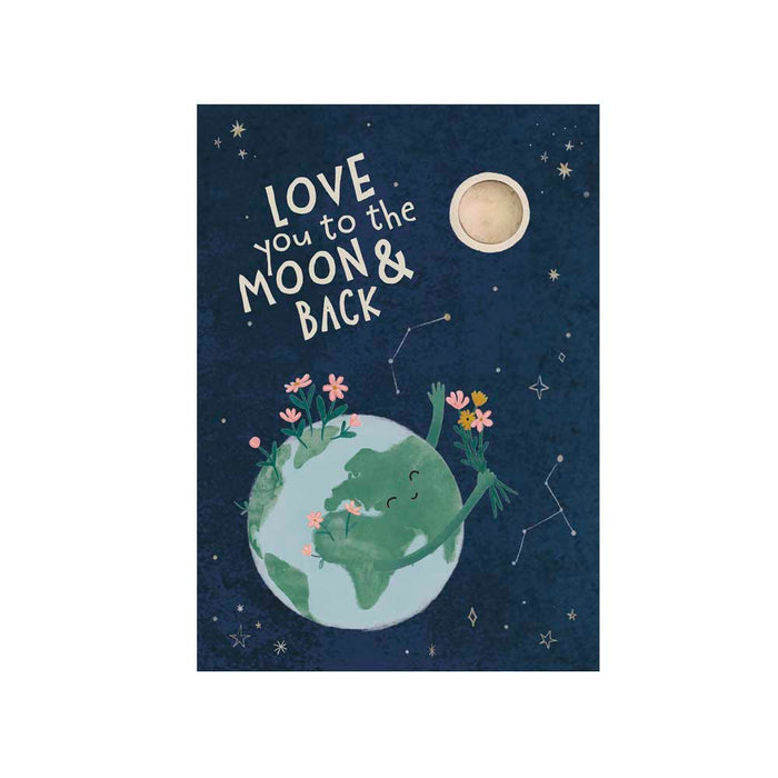 'Love You To The Moon & Back' | Seed Ball Greeting Card