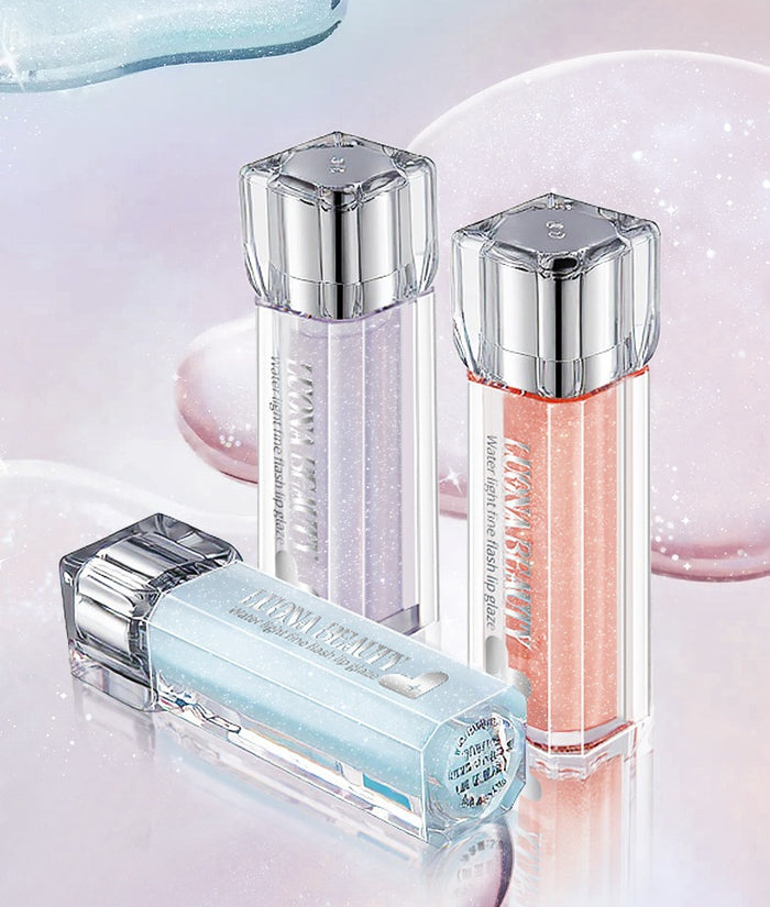 LUONA NOESS Moist Sparkling Shimmer Glossy Mirror Lip Gloss T5509