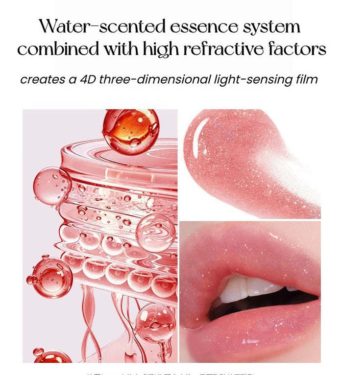 LUONA NOESS Moist Sparkling Shimmer Glossy Mirror Lip Gloss T5509
