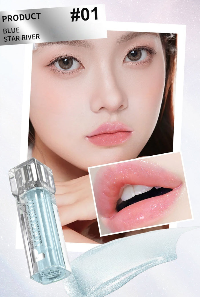 LUONA NOESS Moist Sparkling Shimmer Glossy Mirror Lip Gloss T5509