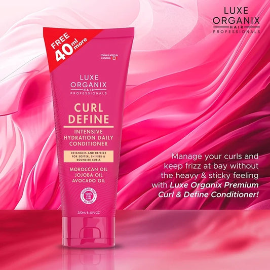 LUXE ORGANIX Curl Define Intensive Hydration Daily Conditioner 250ml