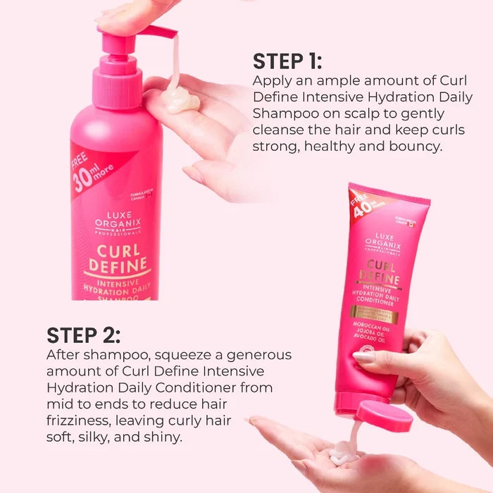 LUXE ORGANIX Curl Define Intensive Hydration Daily Conditioner 250ml