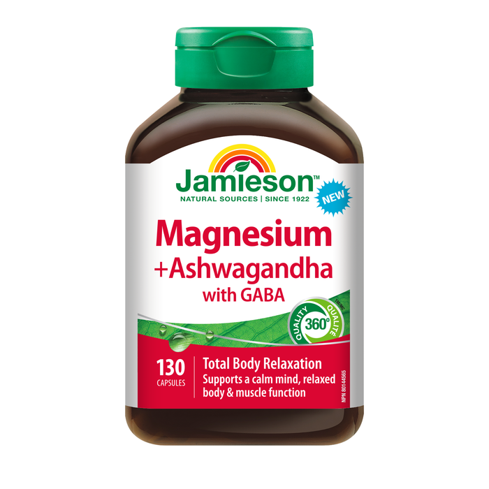 31002419 Jamieson Magnesium with Ashwagandha + GABA Capsules 31002419_MAIN