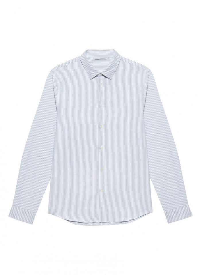 Maison Standards - Chemise Peter Flanelle rayée - Bleu - Chemises - H223C001TIR19