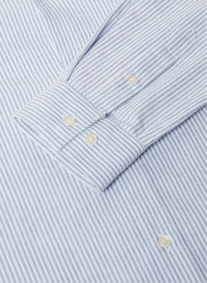 Maison Standards - Chemise Peter Flanelle rayée - Bleu - Chemises - H223C001TIR19