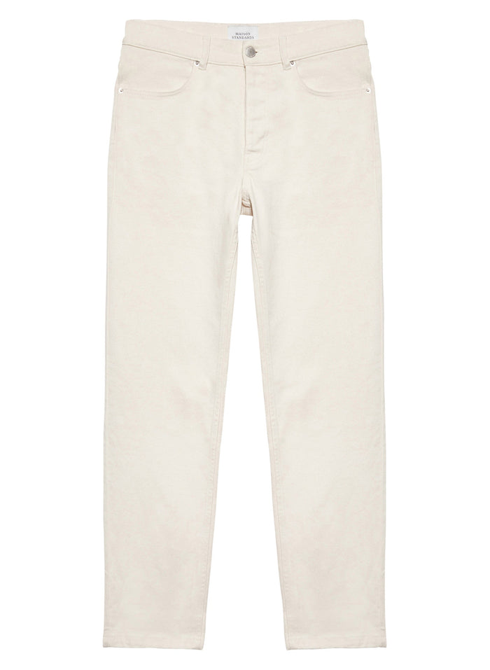 Maison Standards - Jean Loose Droit Elio - Ecru - Pantalons et Shorts - H124P019DEN40
