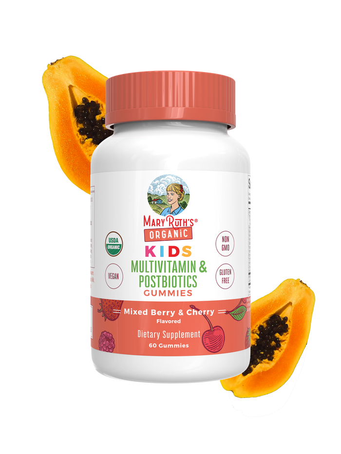 MaryRuth's Organic Kids Multivitamin + Postbiotic Gummies (60ct)